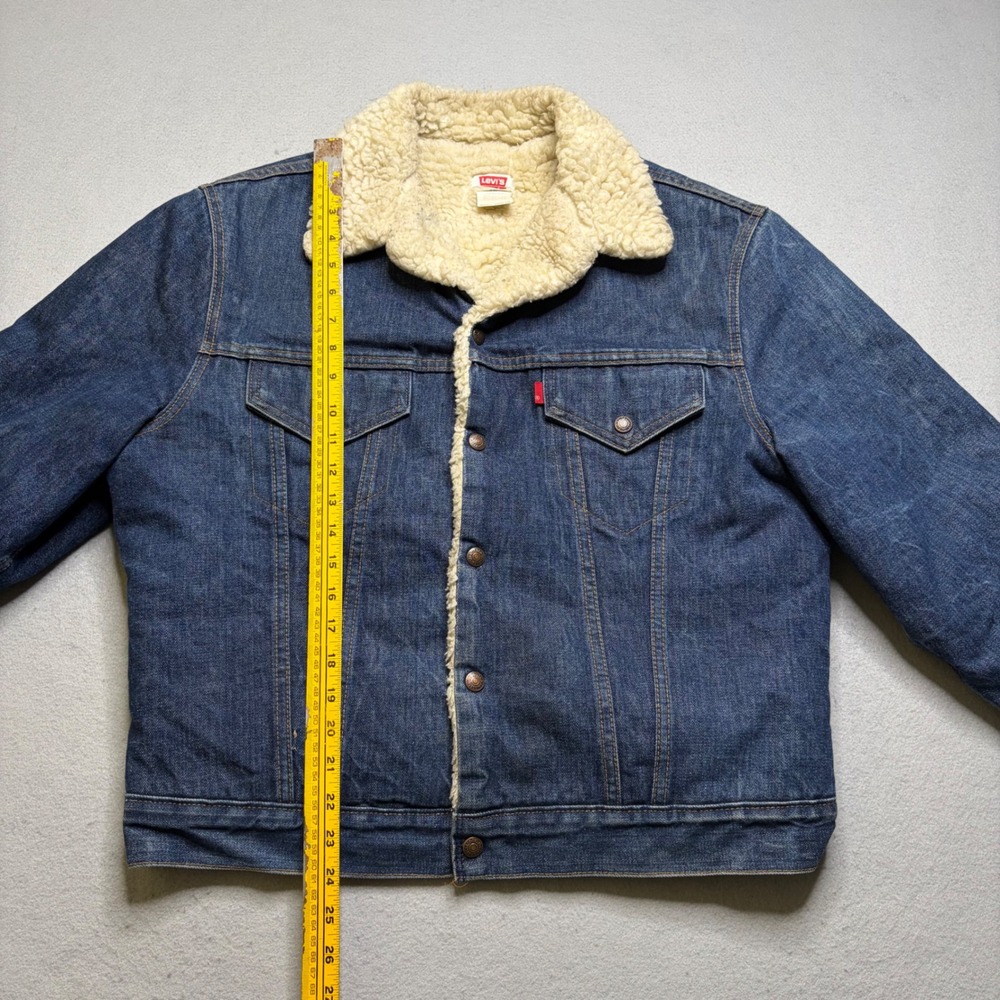Levi's Denim‎ Jacket Mens L Blue 70605-0217 Sherpa Lined Vintage Trucker Jacket - Picture 7 of 13